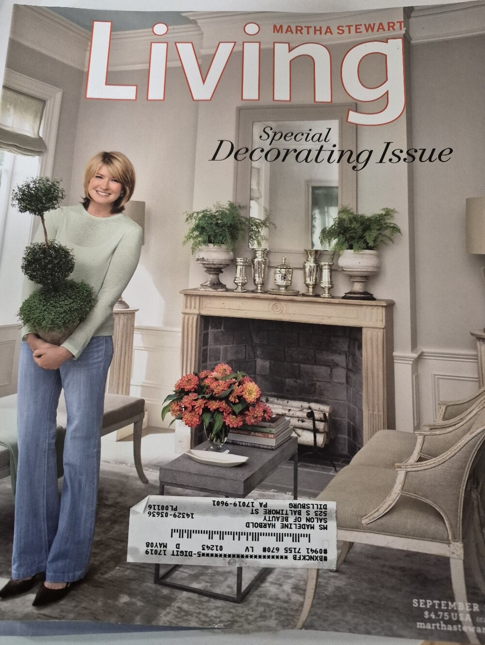 Martha Stewart Living Magazine September  2005